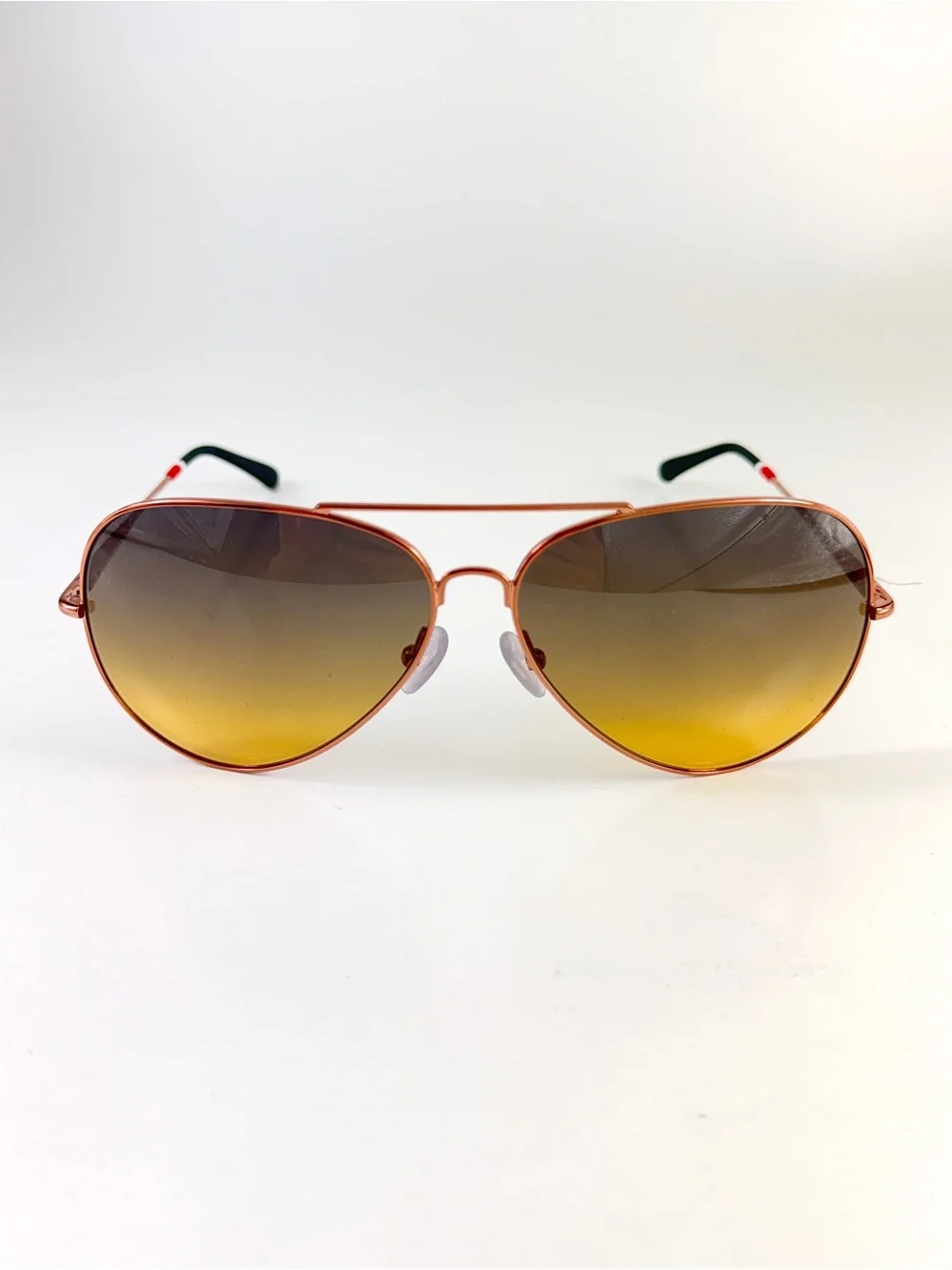 NWT Orlebar Brown x Linda Farrow Aviator Sunglasses OB10 C8 Rose Gold Full Set